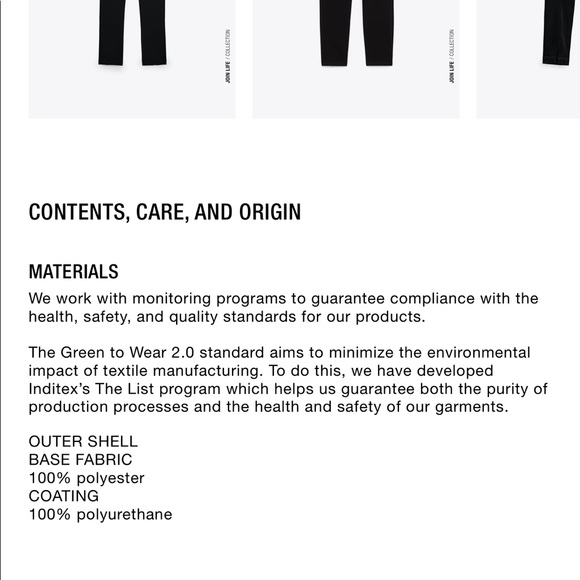 Zara Faux Leather Leggings - Picture 9 of 12